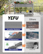 YEFU Raised Garden Bed with Legs: 57x18x30in Elevated Poly Planter with Wheels - Image 3