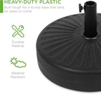 Best Choice Products Fillable Umbrella Base Stand Round Sunburst Plastic Patio - Image 3