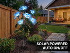 Solar Garden Rose Lights by FANCYPOP, 2 Pack Most Realistic 12 LED Flower Stake - Image 2