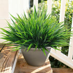12Pcs Artificial Plants Outdoor Fake Plastic Grass Spring Decoration UV - Image 2