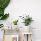Gepege 10 Inch Plant Pot, Creamy White Ceramic Planter - Image 5