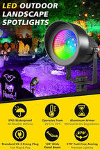 T-SUN Smart Color Changing Landscape Lights, RGBW Spotlights Outdoor - Image 2