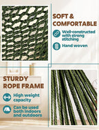 Chihee Hammock Chair Super Large Hanging Chairs Soft-Spun Cotton Rope Woven - Image 3