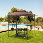 AECOJOY 8' x 5' Outdoor Grill Gazebo Canopy, BBQ Canopy - Image 5