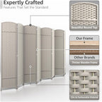 Sorbus 8 Panel Room Divider 6 ft. Tall - Image 3