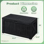 Greesum Outdoor Storage Box 120 Gallon Storage Bin - Image 4