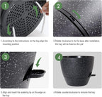 12inch 2Pack Large Self Watering Planters, Plastic Plant Pots - Image 4