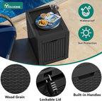 YITAHOME 32 Gallon Deck Box, Resin Storage - Image 4