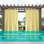 Exclusive Home Cabana Solid Indoor/Outdoor Light Filtering Hook-and-Loop Tab - Image 6