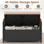 Tangkula 46 Gallon Outdoor Bench - Image 3