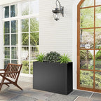 Tall Metal Planter Box for Outdoor Plants 30" L x 12" W x 24" H, Heavy Duty - Image 5
