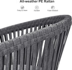 PURPLE LEAF 9 Pieces Outdoor Dining Set - Image 3
