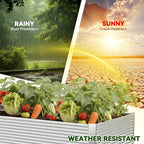2 Pack Tall 8x4FT Raised Beds for Gardening, Corrugated Galvanized Steel Raised - Image 6