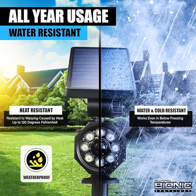 Bell+Howell Bionic Spotlight Motion Solar Spot Lights Outdoor Waterproof - Image 4