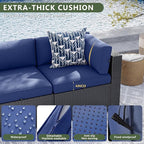 Aoxun 8 Piece Patio Furniture Set - Image 4