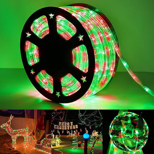 50ft LED Rope Lights Outdoor, 360 LED Connectable and Flexible Tube Lights by Jnaurb