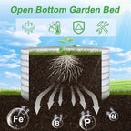AHEONLAR 2 Pack 2x2x1.5ft Round Galvanized Raised Garden Bed Outdoor Metal - Image 6