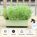 Window Box Planter 8 Pcs, 17 Inches Rectangle Flower Pots - Image 4