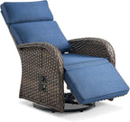 Zero Gravity Patio Swivel Rocking Recliner Chair - Image 7