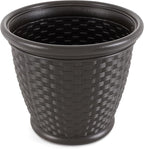 Suncast 4 Pack Sonora 18 Inch Lightweight Durable Plastic Wicker Decorative - Image 8