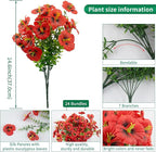 24 Bundles Artificial Pansy Flowers - Image 3