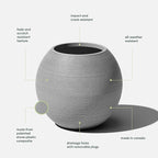 Veradek Strata Series Sphere Round Planter - Image 3