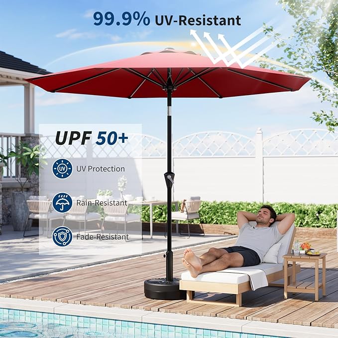 Garvee 9FT Patio Umbrella - Image 5