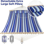 SUNCREAT Hammocks Quilted Fabric Hammock, Double Hammock - Image 3