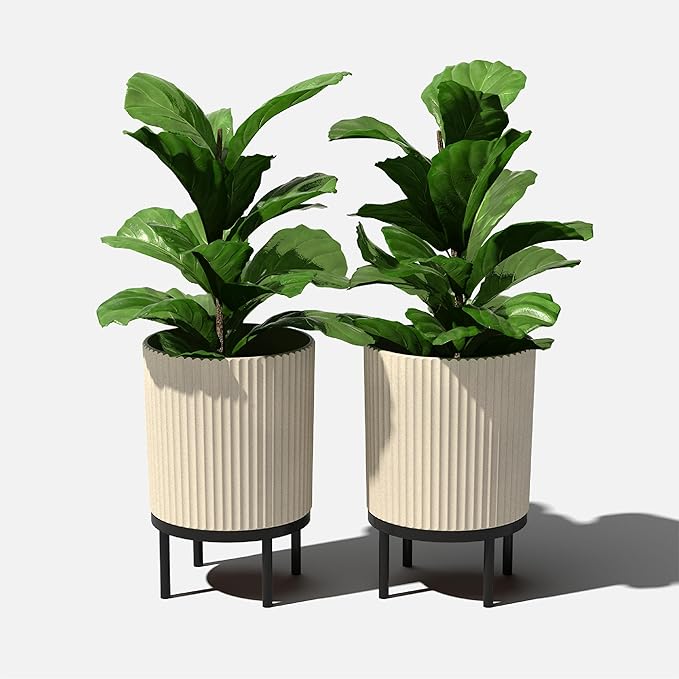 Veradek Demi Series Round Planter w/Stand - Image 9