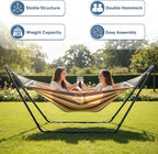 DUMOS Universal Double Hammock Stand Only, Heavy Duty Hammock Stands - Image 4