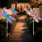 Hexagram Dragonfly Garden Decor, Dragonfly Garden Stakes Set of 2, Gardening - Image 3