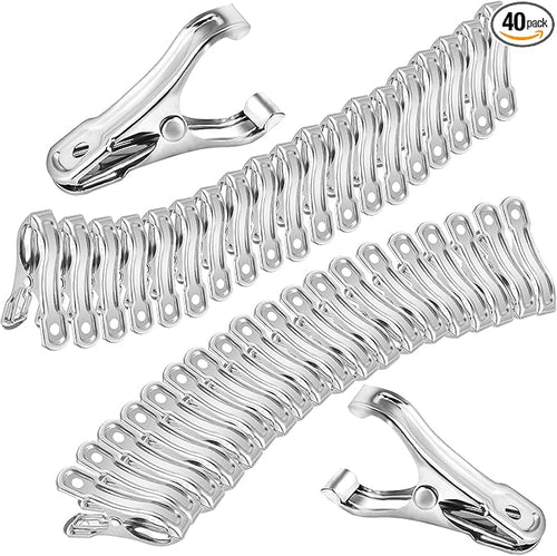40 PCS Garden Clips, Have a Strong Grip to Hold Down the Shade Cloth or Plant by Samhopo