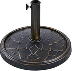 Yaheetech 18'' Patio Umbrella Base 26.5lbs Heavy Duty Antiqued Outdoor Market by Yaheetech