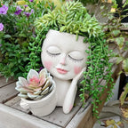 Face Plant Pot - Double Flower Pots by ASDFG