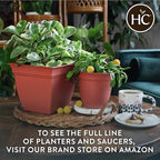 The HC Companies 12 Inch Eclipse Round Planter Pots - Image 8