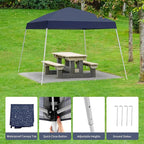 Canopy Tent, 10X10 FT Pop Up Canopy Outdoor Instant Tent Slant Legs - Image 3