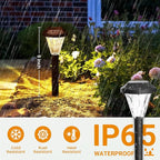 GIGALUMI 12 Pack Solar Lights Outdoor Waterproof, Outdoor Solar Lights - Image 2
