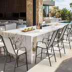 VINGLI Patio Chairs Set of 8 – Stackable Outdoor Dining Chairs - Image 11
