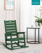 SERWALL Outdoor Rocking Chair, Oversized Rocking Chair - Image 2