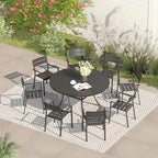 VICLLAX 53" Outdoor Round Patio Table - Image 7