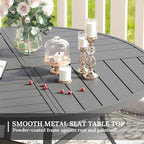 VICLLAX Round Patio Table with Adjustable Umbrella Hole - Image 6