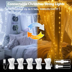 Warm White to Cool White Color Changing 200 LED 66FT Connectable Christmas - Image 2