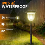 AOSEA Solar Outdoor Lights, IP 65 Waterproof Solar Powered Driveway Lights - Image 7
