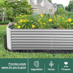 Land Guard 8×4×2 ft Galvanized Raised Garden Bed Kit, Galvanized Planter Raised - Image 4
