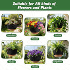 4-Piece Set of 8-Inch Hanging Planters - Image 6