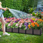 Large Planters for Outdoor Plants 14" Tall Planter Box, Raised Beds for - Image 9
