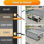 Artpuch Outdoor Pergola Shade Cover 10x21 FT Sun Shade Cloth - Image 5