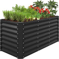 Best Choice Products 4x2x2ft Outdoor Metal Raised Garden Bed, Deep Root Box by BestChoiceProducts