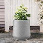 Kante 11.6" Dia Round Concrete Planter, Outdoor Indoor Large Plant Pots - Image 11