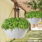 WOUSIWER 13 inch 2Pack Large Hanging Planters - Image 5